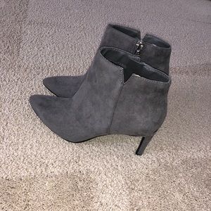Grey ankle boots